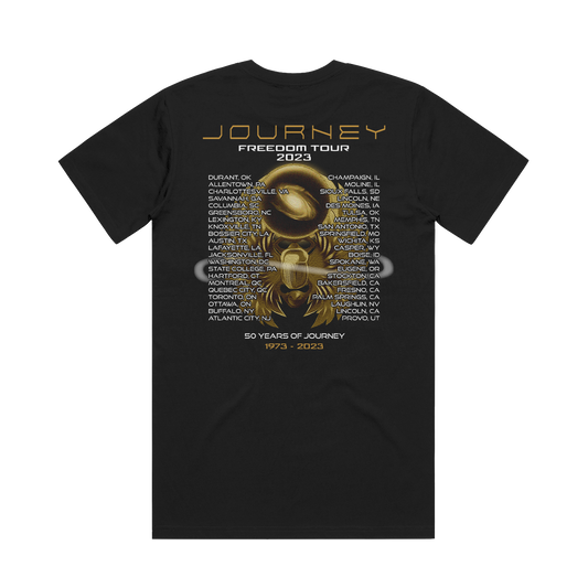 NEW 50th Anniversary Bronze Scarab Tour Tee - Journey Music