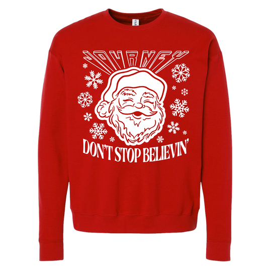 Don't Stop Believin' Santa Crewneck - Journey Music