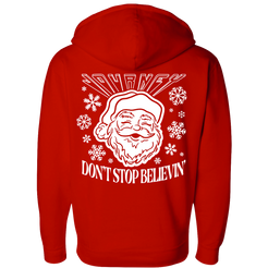 Don't Stop Believin' Santa Zip Hoodie - Journey Music
