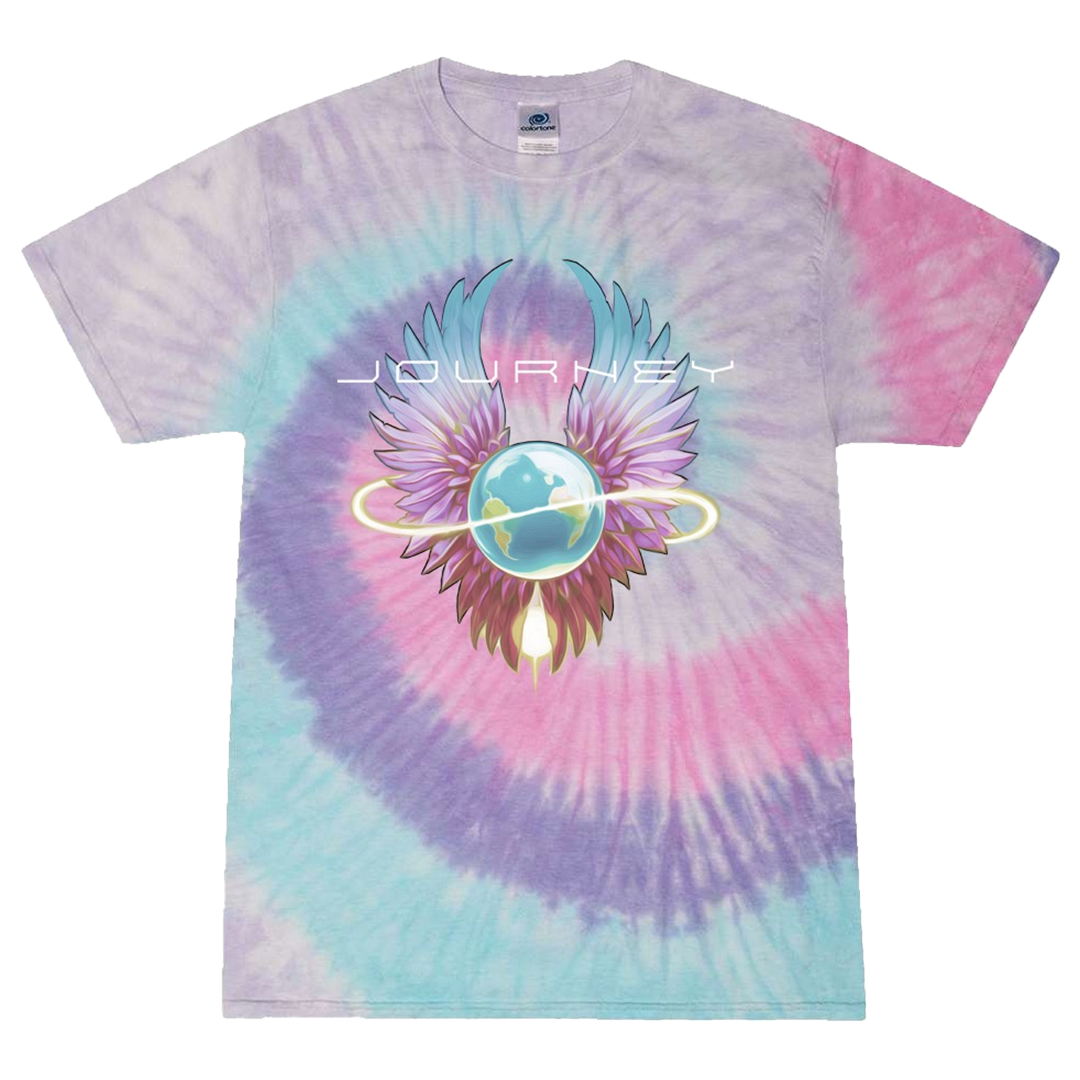 2024 Pastel Tie Dye Infinity Wings Tee - Journey Music