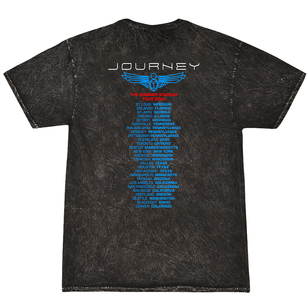 2024 Mineral Wash Summer Stadium Tour Tee - Journey Music