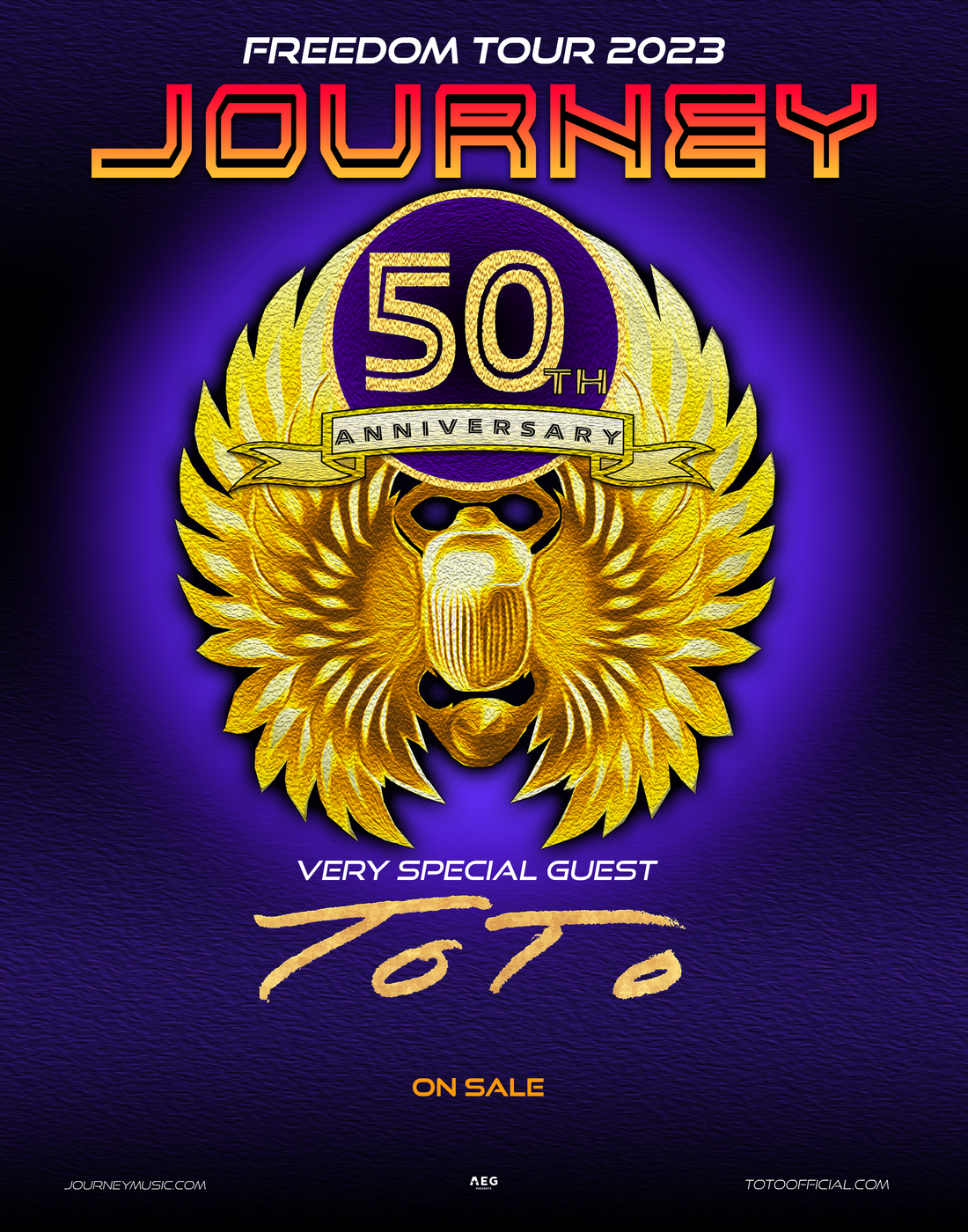 THE LEGENDARY ROCK BAND JOURNEY CELEBRATING THE 50TH ANNIVERSARY FREEDOM TOUR 2023