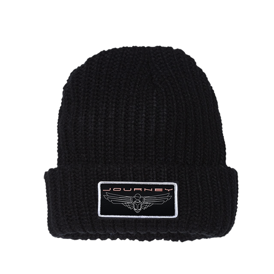 Vintage Scarab Patch Beanie - Black