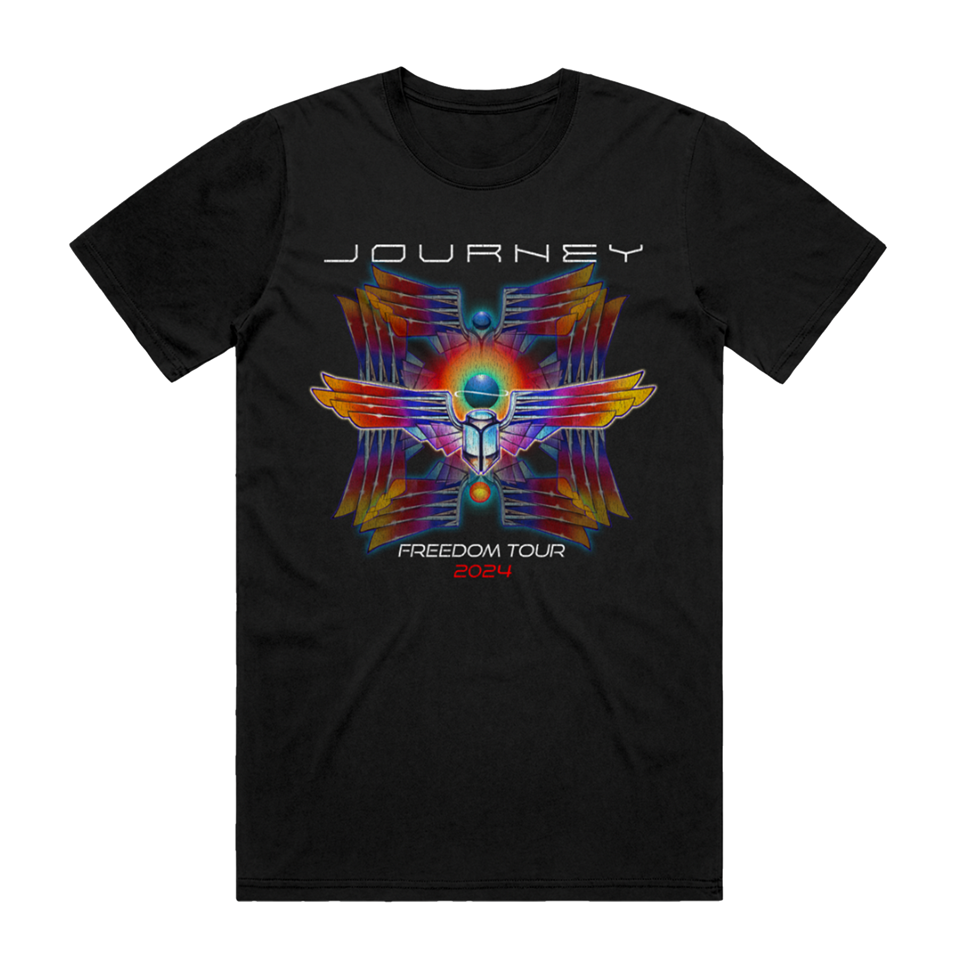 Black Deco Scarab Tee - Journey Music