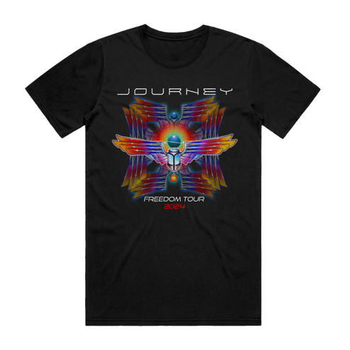 Black Deco Scarab Tee - Journey Music