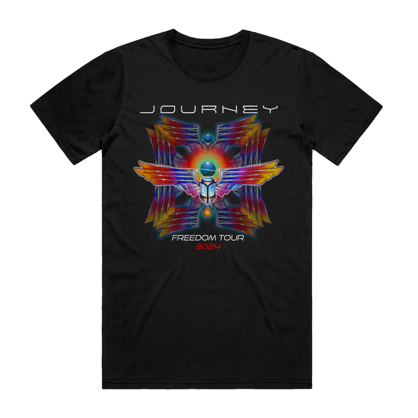Black Deco Scarab Tee - Journey Music
