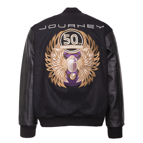 50th Anniversary Embroidered Varsity Jacket – Journey Music 50th Anniversary Embroidered Varsity Jacket – Journey Music