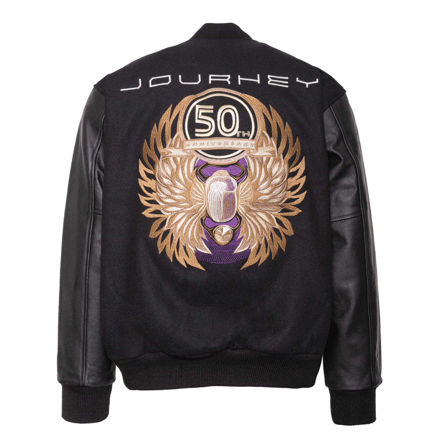 50th Anniversary Embroidered Varsity Jacket - Journey Music