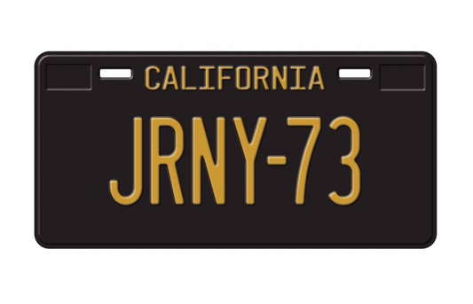 JRNY-73 Vanity Plate