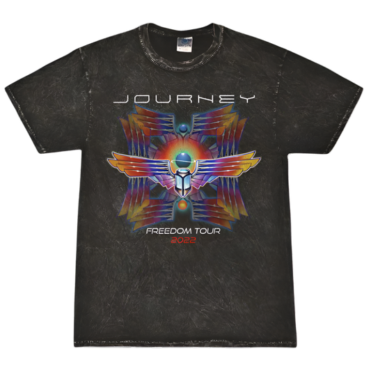 2022 Mineral Wash Deco Scarab Freedom Tour Tee - Journey Music
