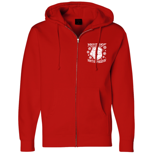 Don't Stop Believin' Santa Zip Hoodie - Journey Music
