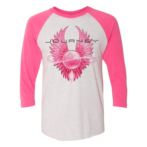 Pink Infinity Wings Raglan - Journey Music