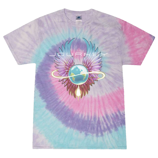 2024 Pastel Tie Dye Infinity Wings Tee - Journey Music