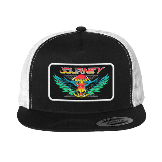 Vintage Scarab Patch Snapback Hat - Journey Music