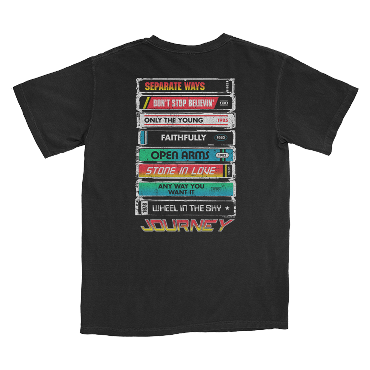 Cassette Tape Tee | Official Journey Merchandise Store – Journey Music