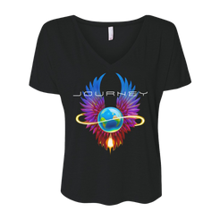 Ladies Infinity Tee - Black - Journey Music