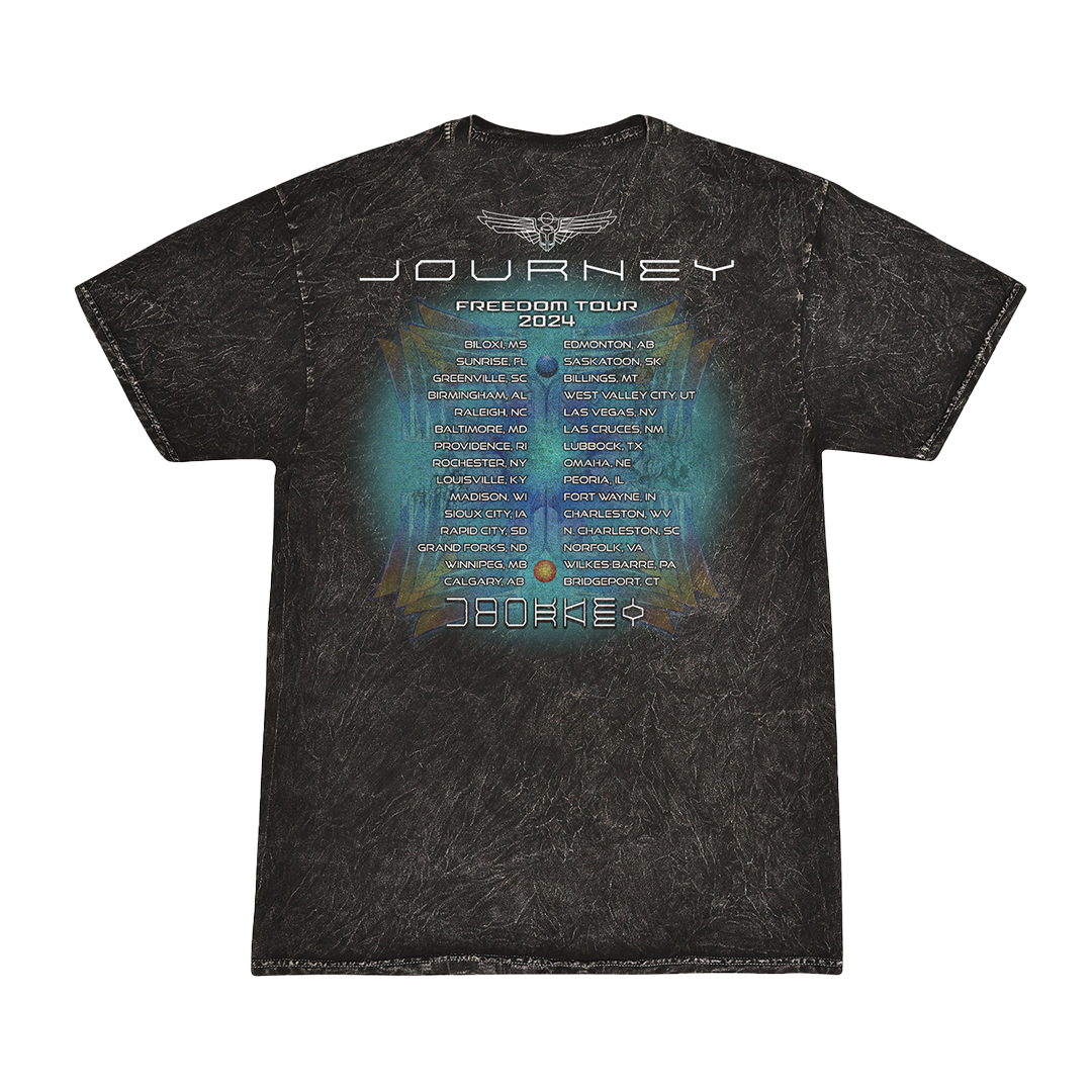 2024 Mineral Wash Deco Scarab Tee - Journey Music