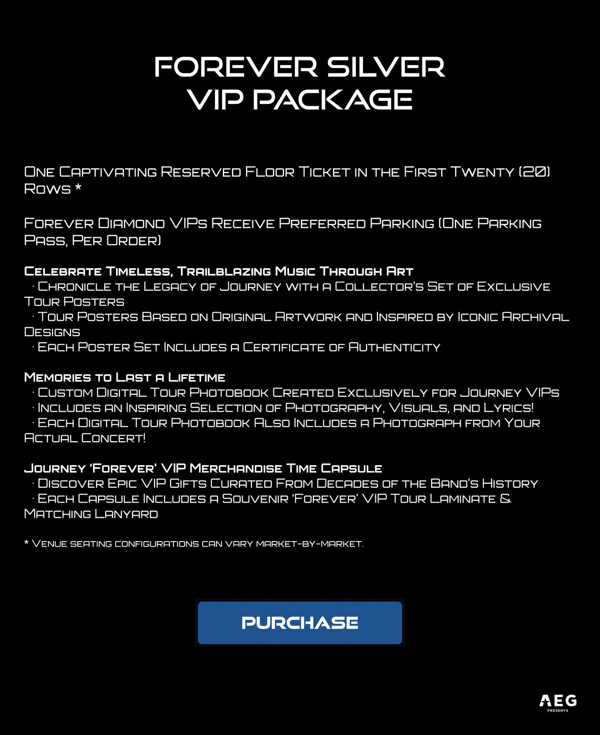 VIP PACKAGES – Journey Music