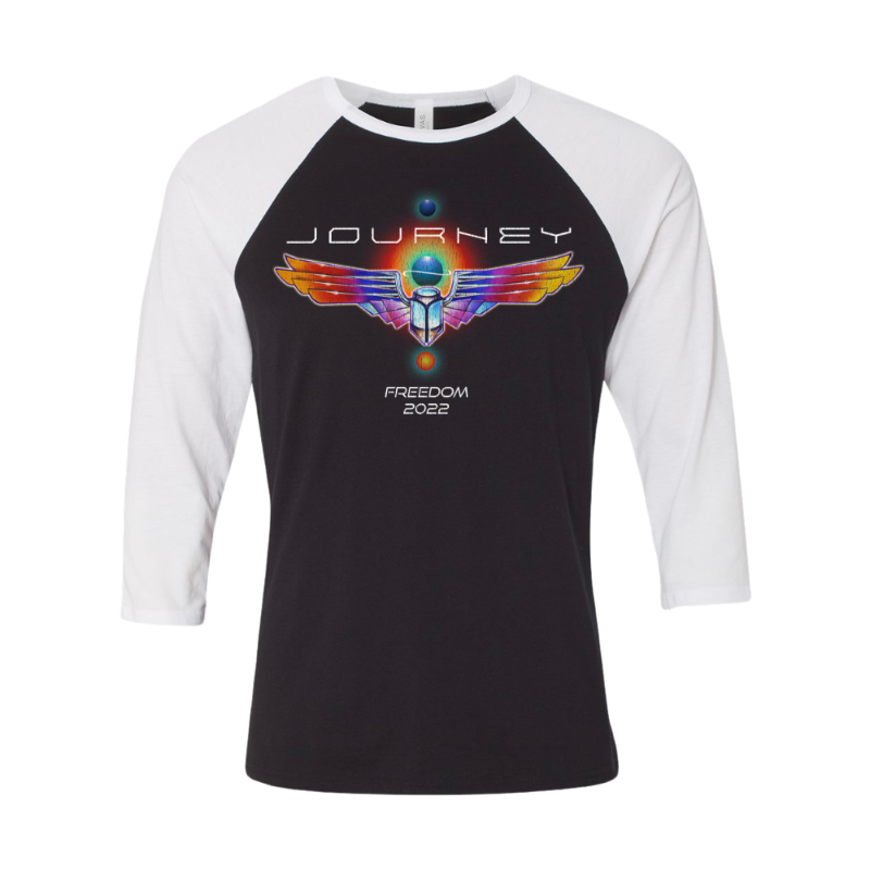 Black/White Deco Wings Raglan - Journey Music