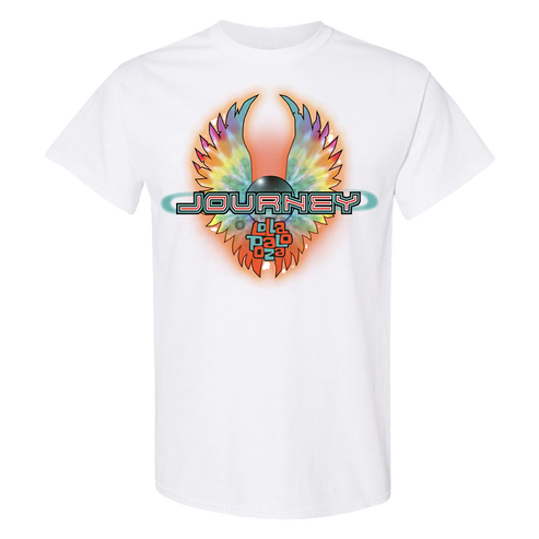 Journey x Lollapalooza Tee - White - Journey Music