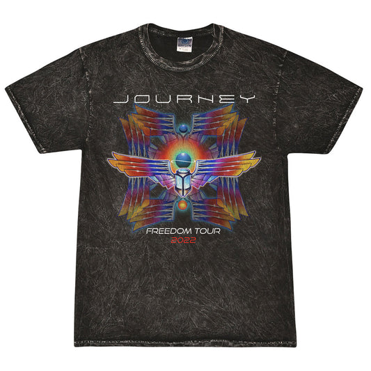 2022 mineral wash deco scarab tour tee front Journey