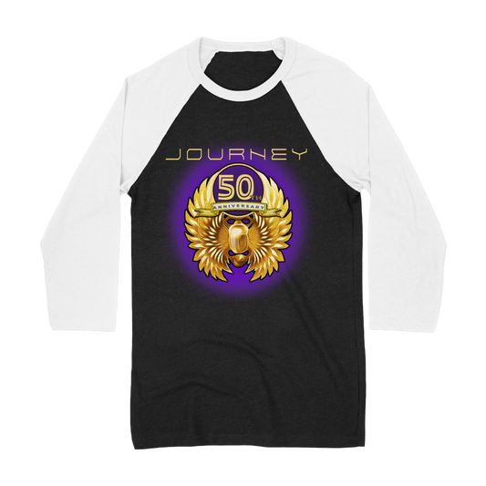 Black/White 50th Anniversary Raglan - Journey Music