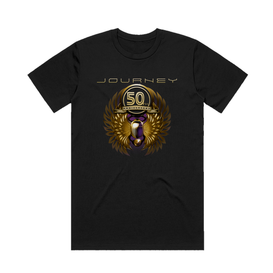 NEW 50th Anniversary Bronze Scarab Tour Tee - Journey Music