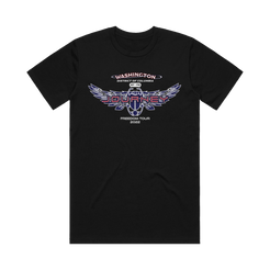 Washington DC event dark blue scarab logo black tee Journey